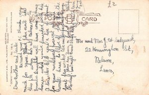 L028 Orchestra Conductor humor british vintage postcard