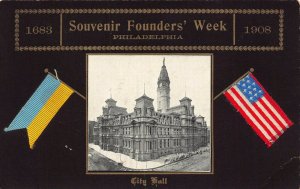 LP15  Philadelphia Pennsylvania Postcard Founders Week City Hall