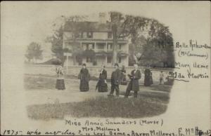 Newmarket Cancel NH I Believe - Home & Identified People Real Photo Postcard