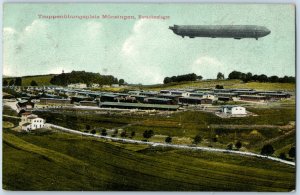 1910-20s Graf Zeppelin Airship Truppenbungspalz Munsinger Postcard F215
