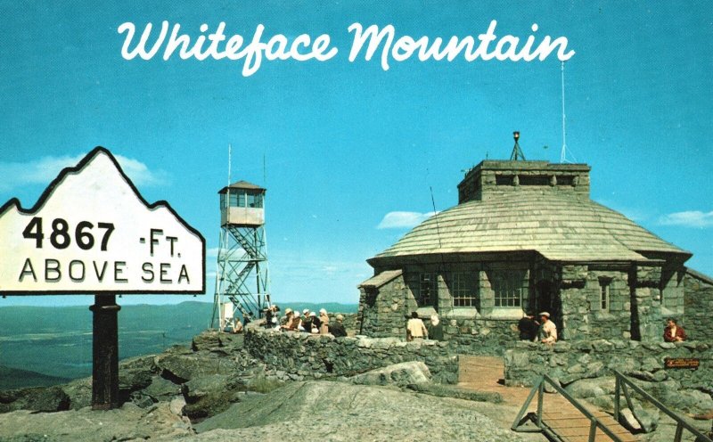 Vintage Postcard Whiteface Mountain Summit House Building Museum New York NY