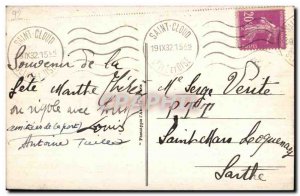 Postcard Old Saint Cloud Park Grandes Eaux Great Cascade General view