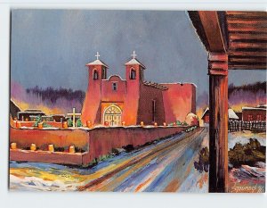 Postcard Ranchos de Taos Church by J. Stoumbis, Ranchos de Taos, New Mexico