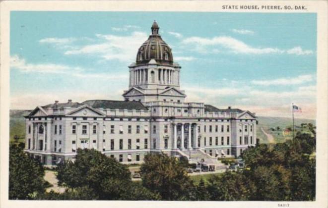 South Dakota Pierre State House 1941 Curteich