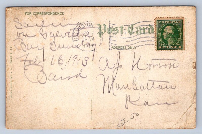 K10/ Galveston Texas Postcard c1910 St Mary's Cathedral Church 410