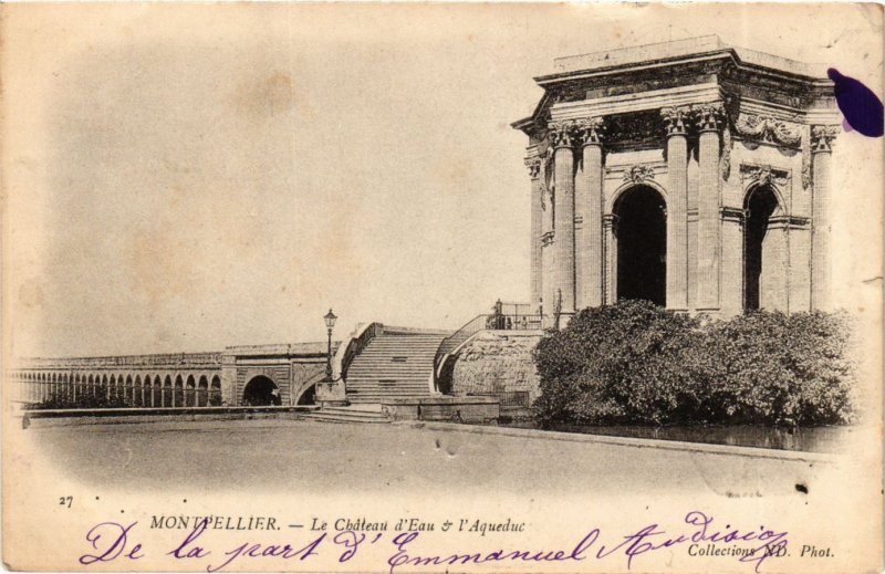 CPA MONTPELLIER Le Chateau d'Eau et l'Aqueduc (984430)