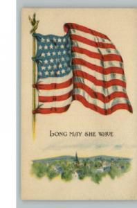 American Flag c1910 Postcard