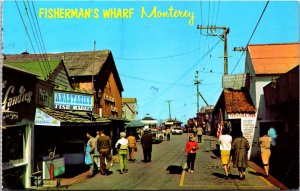 USA Fisherman's Wharf Monterey California Chrome Postcard 03.58