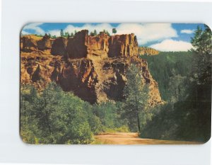 Postcard Colorful Canyon Walls, New Mexico