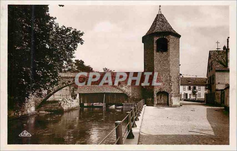 Modern Postcard 30 haguenau old bridge over the moder