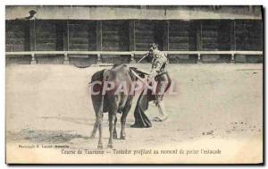 Old Postcard Bullfight Bullfight Toreador advantage when wearing the & # 39es...