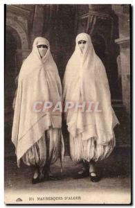 Algeria Postcard Old Moorish d & # 39Alger (women)