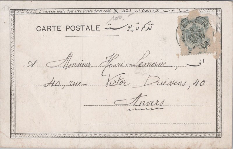 Egypt La Chasse aux Crocodiles Vintage Postcard  C301