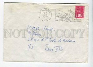 421356 FRANCE 1976 year FISHING Mezeriat real posted COVER