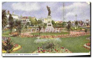 Old Postcard Clacton on Sea The Memorial Garden