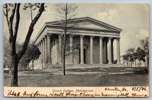 Girard College   Philadelphia  Pennsylvania   Postcard  1906