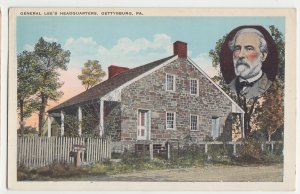 P3052, 1928 postcard general robert lee,s headquarters gettysburg penn