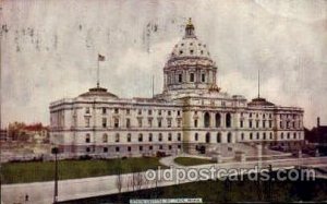 ST. Paul, Minnesota, USA United States State Capital Building 1909 light corn...