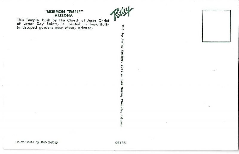 Mormon LDS Temple & Front Gardens Mesa Arizona