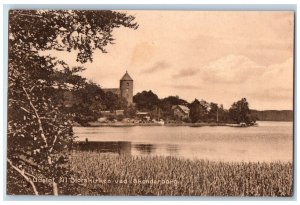 Denmark Postcard View of the Castle Church at Skanderborg c1910 Antique Unposted