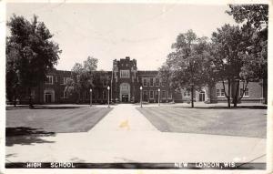 New London Wisconsin High School Real Photo Antique Postcard K94792