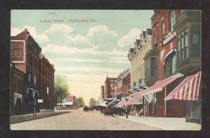 CHILLICOTHE MISSOURI DOWNTOWN LOCUST STREET SCENE MO. VINTAGE POSTCARD