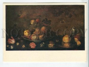 455776 1980 painting Serpukhov Museum Balthasar van der Ast flowers fruit monkey