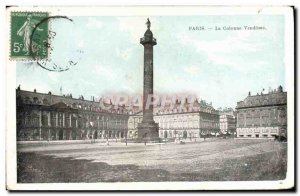 Old Postcard The Paris Vendome column