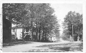 Francistown NH Downtown View In 1908 Real Photo Postcard