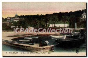 Postcard Old Coat Port and Chateau Michel Pacha