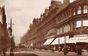 Manchester England UK Deans Gate Real Photo Antique Postcard K97059