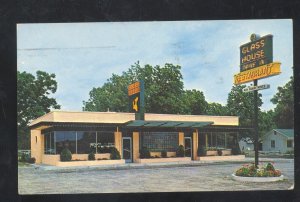 ATLANTA GEORGIA THE GLASS HOUSE RESTAURANT VINTAGE ADVERTISING POSTCARD