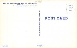 River Side Park Mausoleum, River Side Park Cemetery Moline, IL USA Unused 