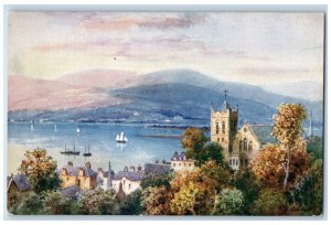c1910 Fort William Picturesque Scenery Loch Linnhe Oilette Tuck Art Postcard