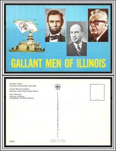 Illinois Gallant Men Lincoln Dirksen Stevenson - [IL-027]