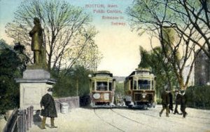 Public Garden Entrance to Subway - Boston, Massachusetts MA  