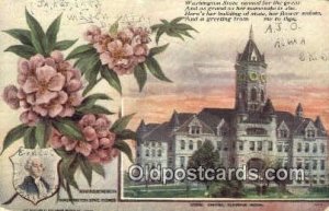 Olympia, Washington, WA State Capital USA 1911 creases postal used 1911