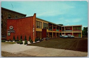 Sault Ste Marie Michigan 1960s Postcard International Motel