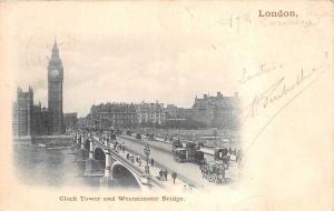 BR61145 clock tower and westminster bridge chariot   london  uk