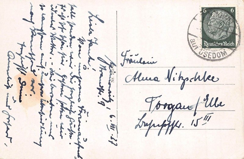 L107 Germany 1937 Ostseebad Zinnowitz postcard