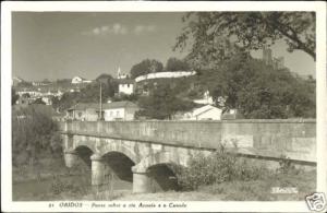 portugal, OBIDOS, Ponte Sobre o Rio Arnois (1950s) RPPC