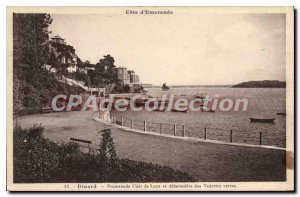 Old Postcard Dinard Moonlight Walk Of Stars And Debarcadere Green