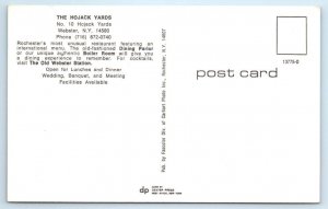 WEBSTER, New York NY ~ Railroad Depot HOJACK YARDS RESTAURANT 1960s-70s Postcard