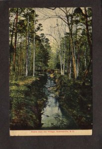 SC Stream Near the Village Summerville South Carolina Postcard