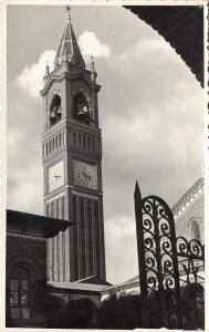 eritrea, ASMARA, Bell Tower of the Cathedral (1950s) RPPC Postcard