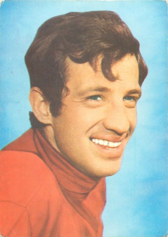 Postcard famous people actor Jean Paul Belmondo