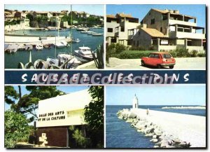 Postcard Modern Sausset Les Pins On Set New Neighborhoods thrown lighthouse view