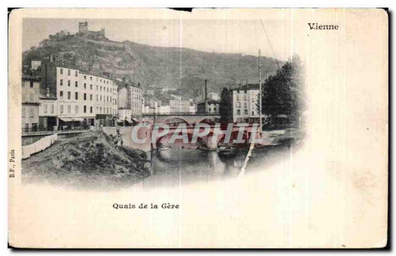 Old Postcard Vienna docks of Geve