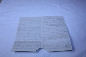 Vintage Hand Written 4 Page Letter 1873 Embossed on Letter Head