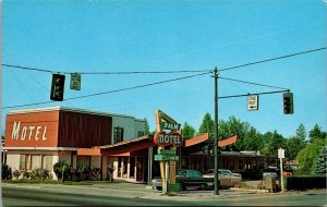 Palm Motel on Business Route 99, Grants Pass OR Vintage Postcard Q52